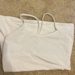 White Lululemon tank top size 8